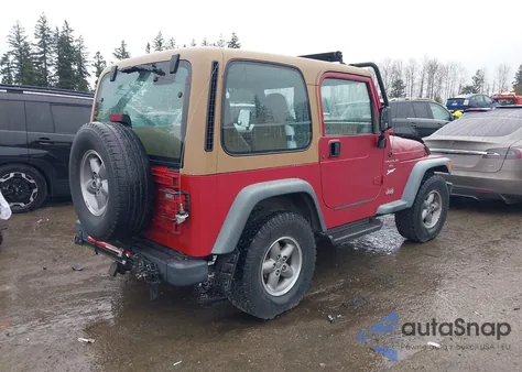 1998 Jeep Wrangler Sport z USA, uszkodzony, nr VIN 1J4FY19S2WP738230